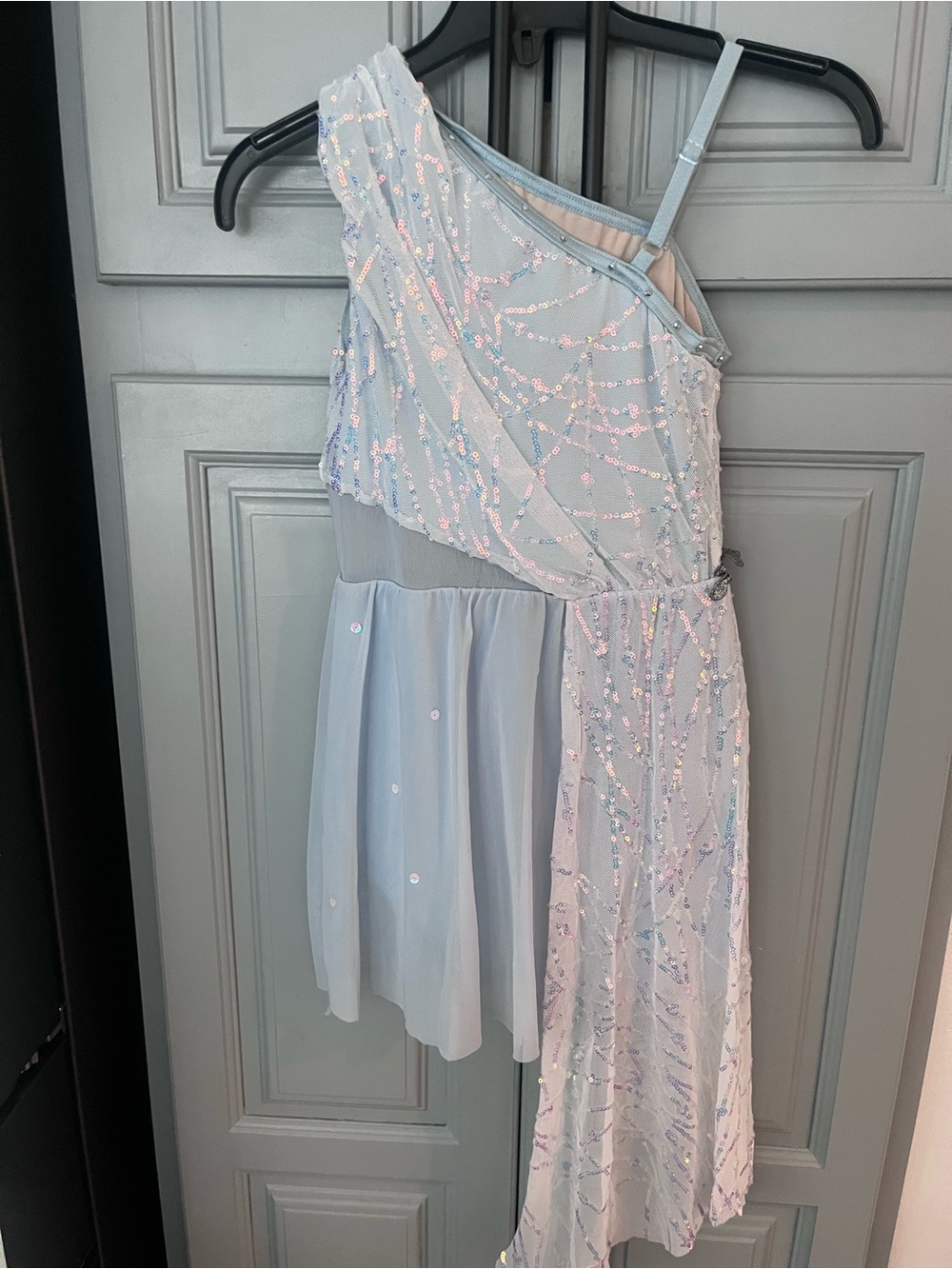 Weissman Perfect Style 14618 Draped Cascade Panel Lyrical Dress 2 Available - Picture 3 of 5